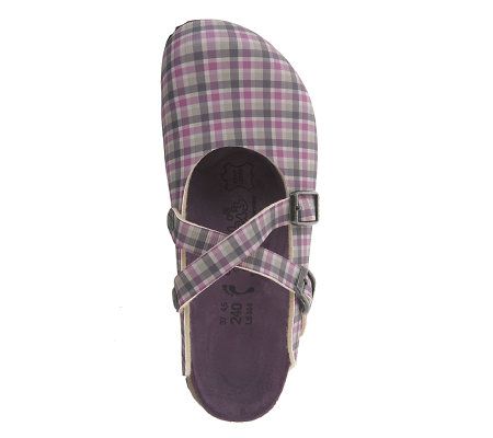 Birkis Check Colored Clogs