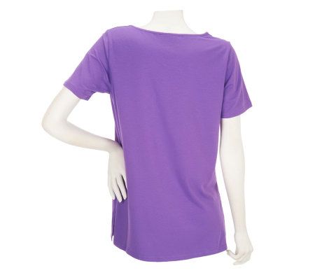 Bob Mackies V-neck Sequin and Embroidered Tunic