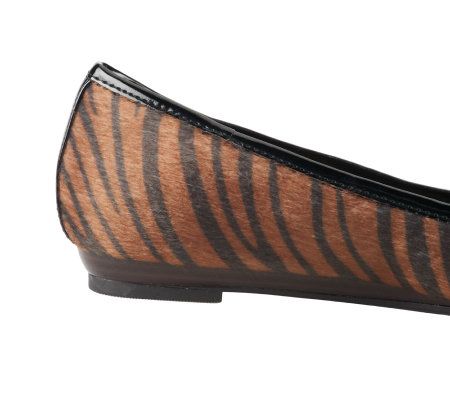 Andrew Geller Inman Printed Flats w/cap-toe