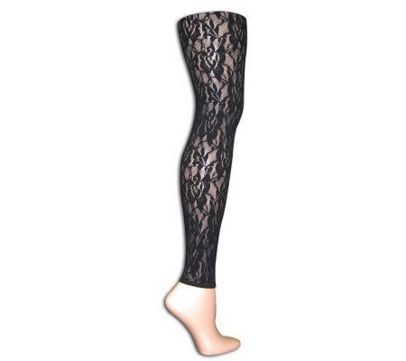 Izabella Womens Lace Footless Tights - A207001