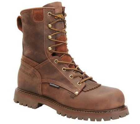 Carolina Boots Mens 8 Waterproof CompositeToeWork Boots - A208701