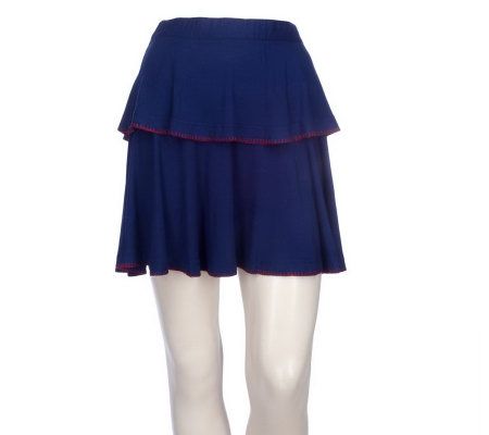 Twist by Christian Francis Roth Jersey Knit Tiered Skirt - A209501