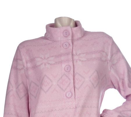 Stan Herman Fair Isle Brushed Back Terry Lounger