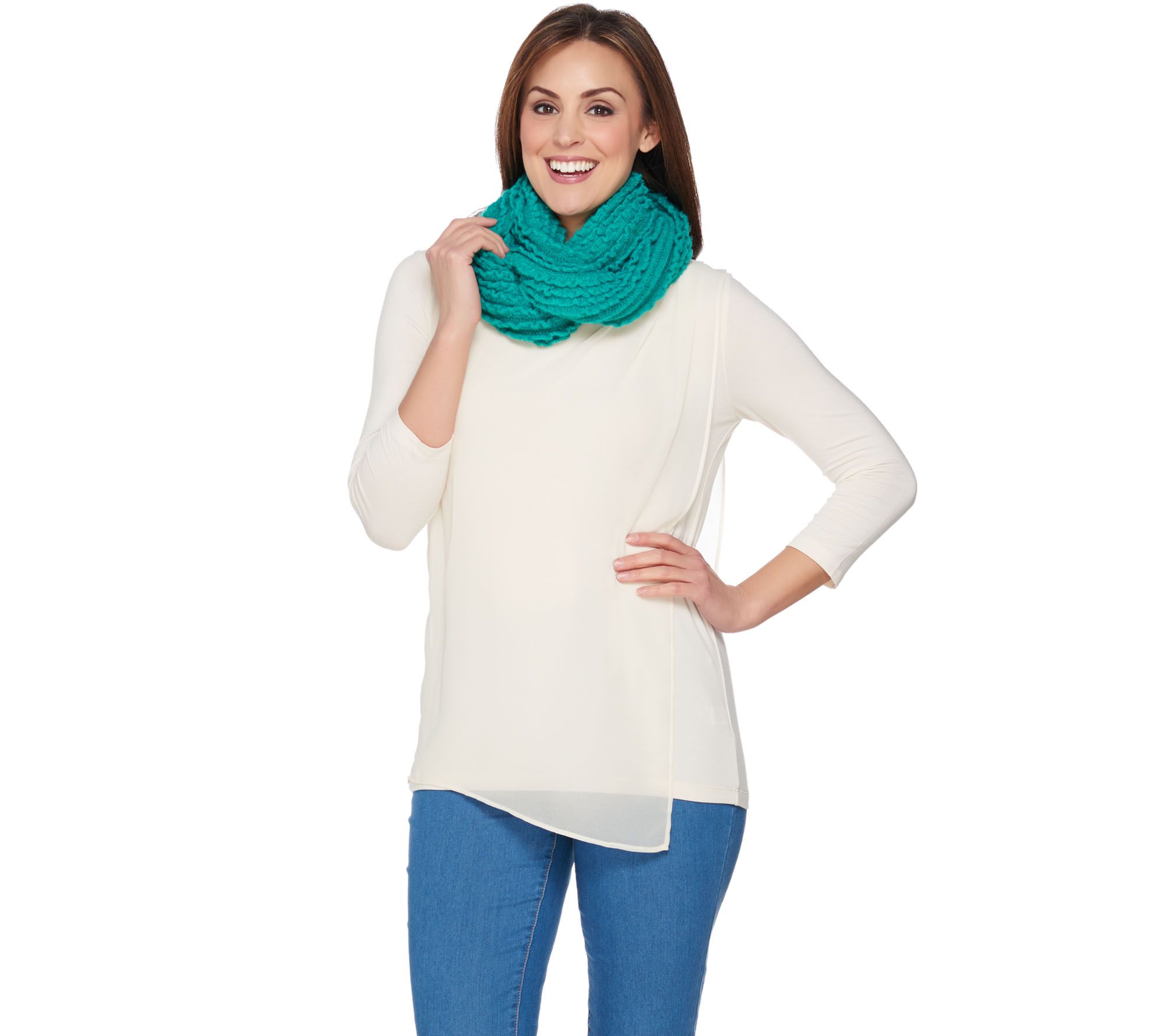 After the Rain All-over Mini Ruffle Eternity Scarf - A227501