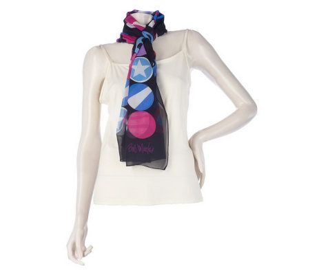 Bob Mackies Silk Printed Scarf - A210402