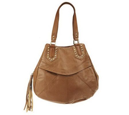 Nicole Richie Collection Textured Leather Hobo - A224302