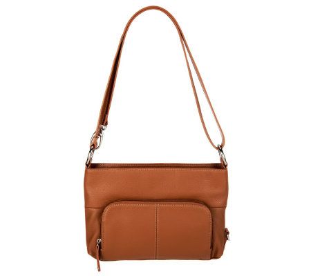 Tignanello Pebble Leather East/West Convertible Crossbody