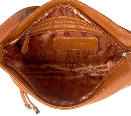 Tignanello Pebble Leather East/West Convertible Crossbody