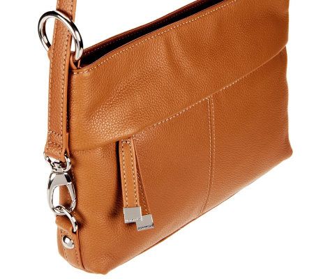 Tignanello Pebble Leather East/West Convertible Crossbody