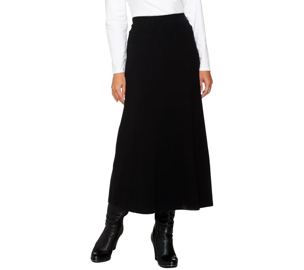 Denim & Co. Essentials Knit Pull-on Maxi Skirt - A232002
