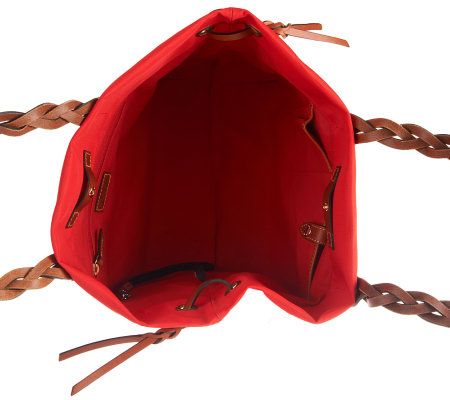 Dooney & Bourke Nylon Shopper with Braided Handles