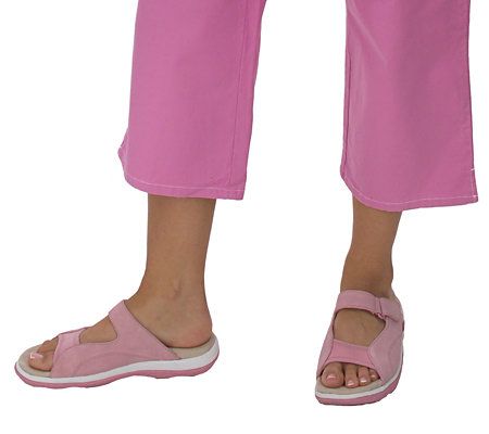 Ryka Suede Adjustable Double Strap Sport Sandals