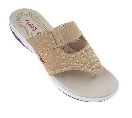 Ryka Canvas Thongs w/Flex Grooves & Visible Technology - A97102