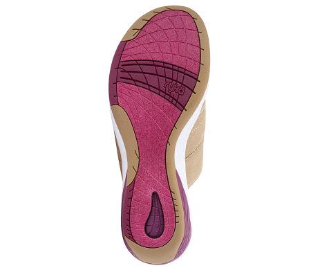 Ryka Canvas Thongs w/Flex Grooves & Visible Technology