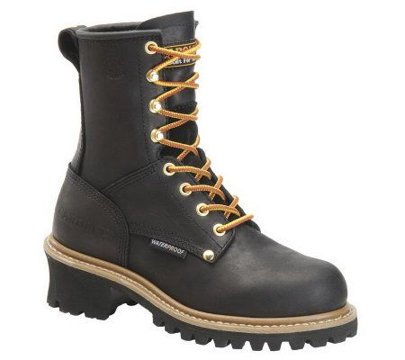 Carolina Boots Womens Black Soft Toe LoggerBoots - A208703