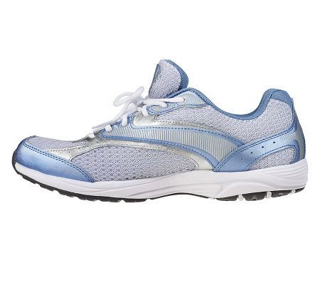 Ryka Leather & Mesh Lace-up Fitness Walking Shoes