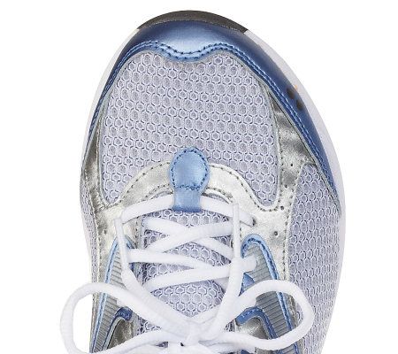 Ryka Leather & Mesh Lace-up Fitness Walking Shoes