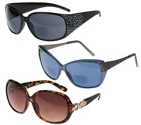 S/3 Bifocal Sunglasses by Hummingbird 1.0 - 2.5 Strength - A224203