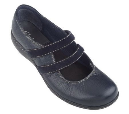 Clarks Bendables Mandy May Leather Double Strap MaryJanes - A92703