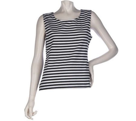 Joan Rivers Striped Tank Top - A215404
