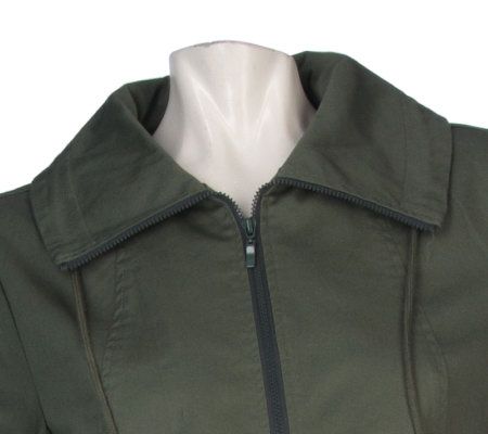 Denim & Co. 3/4 Sleeve Stretch Twill Jacket and Capri Pants