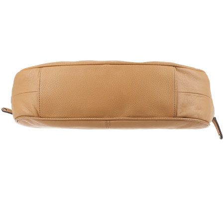 Tignanello Pebble Leather Hobo with Side Zipper Detail