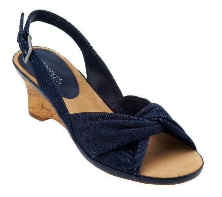 Aerosoles Zenthusiasm Slingback Wedge Sandals - A232104
