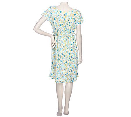 Stan Herman Sunkissed Summer Droplets Cool Knit Jersey Cover-Up