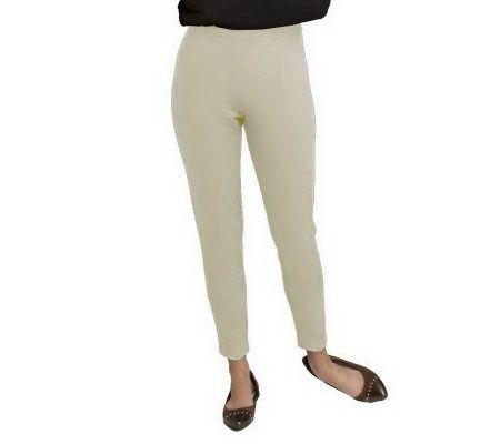 Isaac Mizrahi Live! Essentials Stretch Ponte Petite Pants - A209405