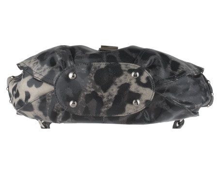 B.Makowsky Leather Hobo Bag with Belted Detail & Stud Accents