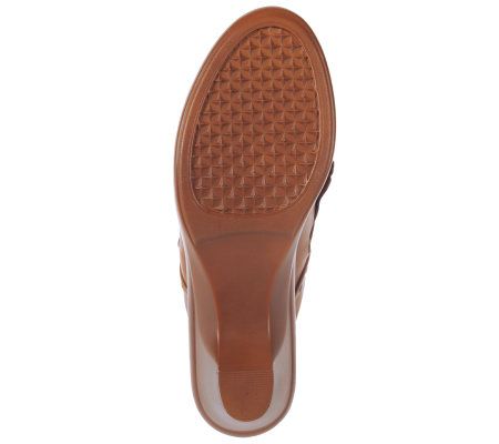 Isaac Mizrahi Live! Smooth Leather Kiltie Tasseled Clogs