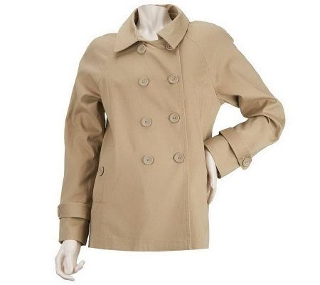 Linea by Louis DellOlio Double Breasted Jacket with Button Detail - A221805