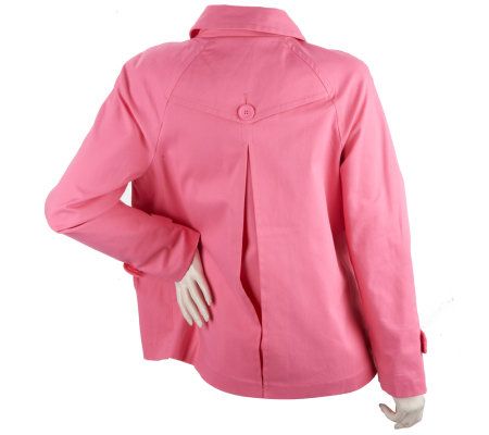 Linea by Louis DellOlio Double Breasted Jacket with Button Detail