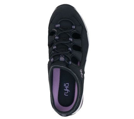 Ryka Fishermule Slide with Bungee & Cutout Detail