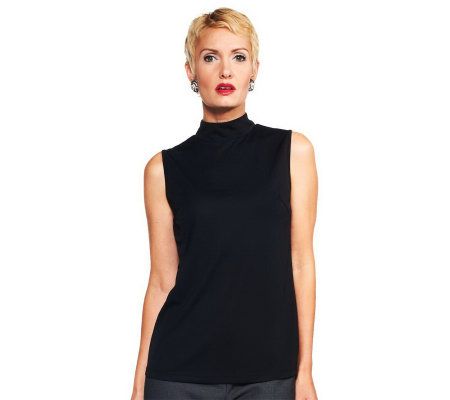 Joan Rivers Wardrobe Builders Mock Turtleneck Shell - A227605