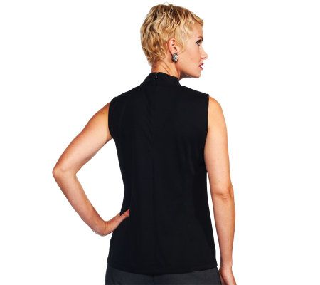 Joan Rivers Wardrobe Builders Mock Turtleneck Shell