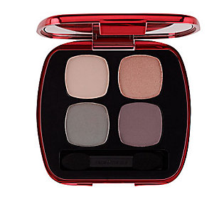 bareMinerals Ready Eyeshadow Quad in The Possibilities with 0.17-oz each of Promise (a creamy beige), Future (a sunset pink), Destiny (a warm gray matte), and Sign (a smoky purple haze) bareMinerals Ready Eyeshadow Quad in The Possibilities with 0.17-oz each of Promise (a creamy beige), Future (a sunset pink), Destiny (a warm gray matte), and Sign (a smoky purple haze)