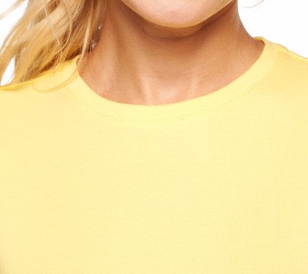 Isaac Mizrahi Live! Essentials Crew Neck Knit Tee