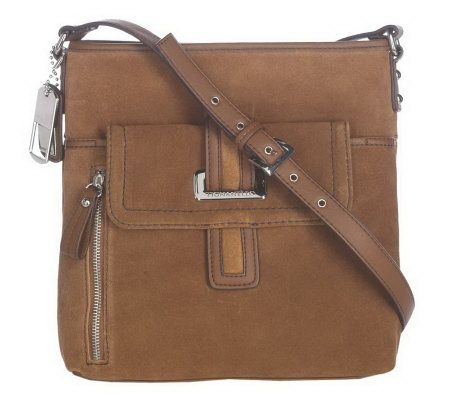 Tignanello Suede North/South Crossbody Bag - A210606