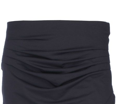 K-DASH by Kardashian Knit Skirt with Pleating Detail
