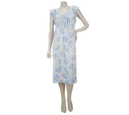 Carole Hochman Binney Bouquet 100Cotton Jersey Gown - A220506