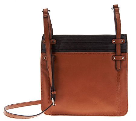 Tignanello Glove Leather Colorblock Zip Top Crossbody Bag - A225906