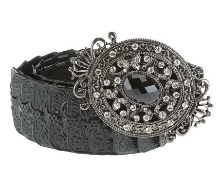 Kelli Kouri Halsten Antique Metal Stretch Belt - A226806