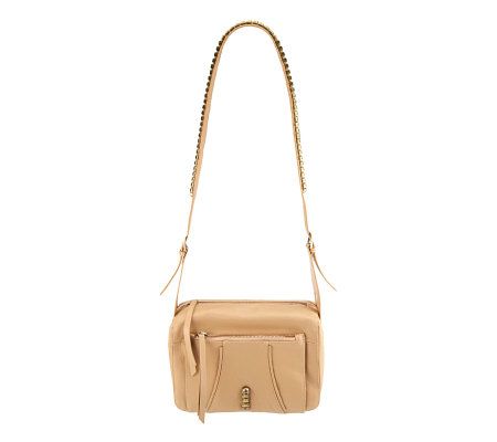 Kelsi Dagger Stellan Pebble Leather Crossbody with Adj. Strap
