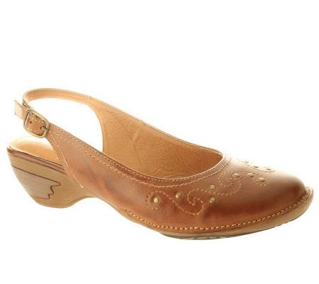 Spring Step Balboa Leather Slingback Shoes - A314106