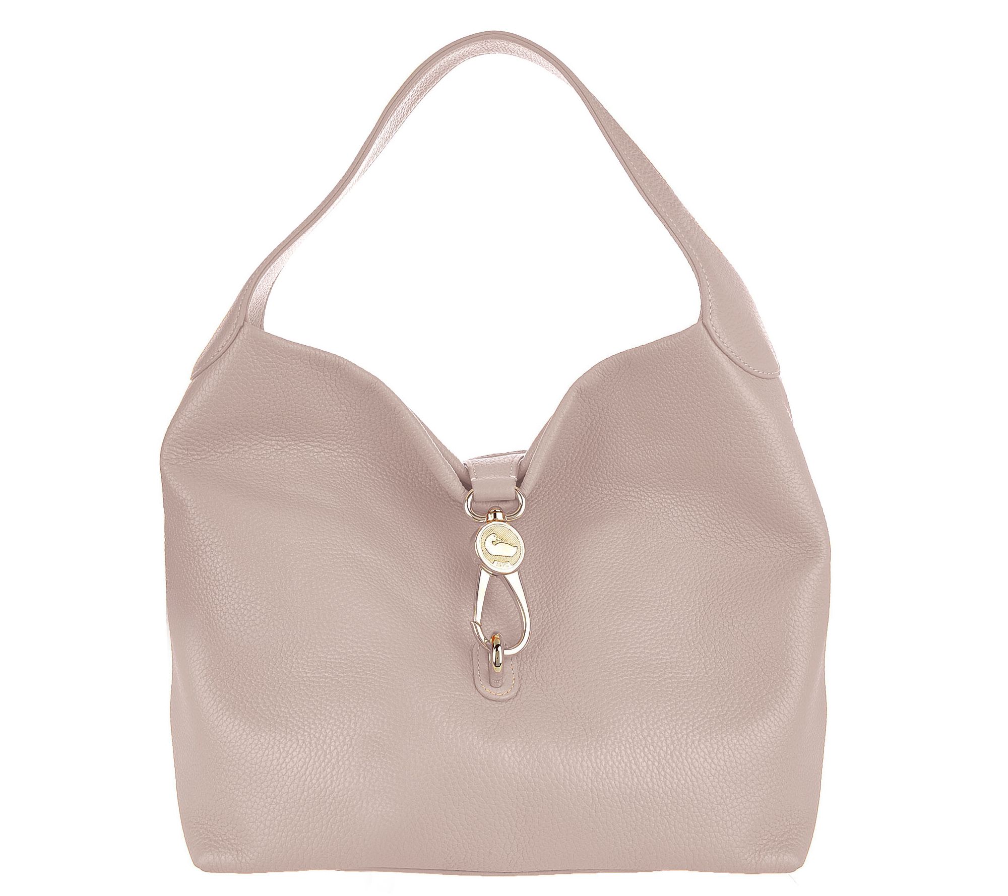 Dooney & Bourke Leather Hobo with Logo Lock and Accessories