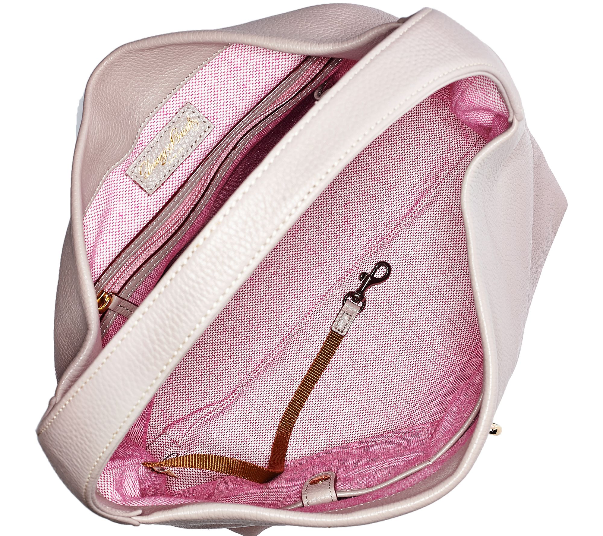 Dooney & Bourke Leather Hobo with Logo Lock and Accessories