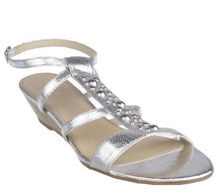 KathyVanZeeland Multi-Strap Sandals with Ornament Detail - A215407