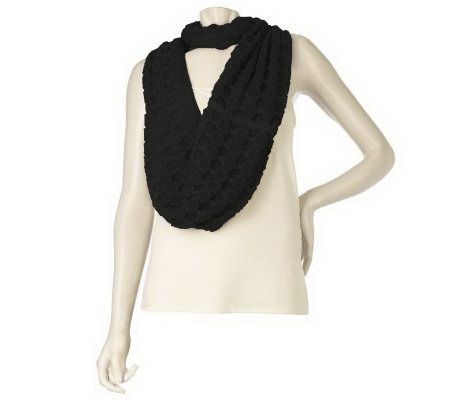 Amiee Lynn Solid Honeycomb Knit Eternity Scarf - A217207