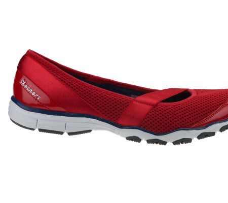 Skechers Mesh Skimmers with Diagonal Gored Strap